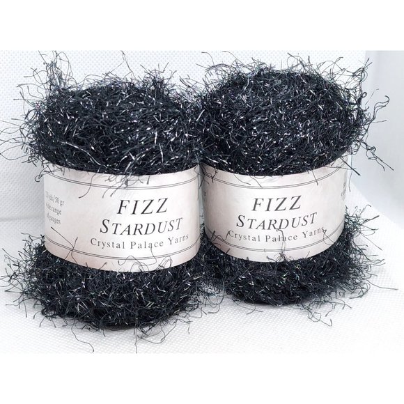 Fizz Stardust Crystal Palace 120yd/50gr Wide Range Of Gauges Poly/Lurex Yarn - Picture 1 of 12